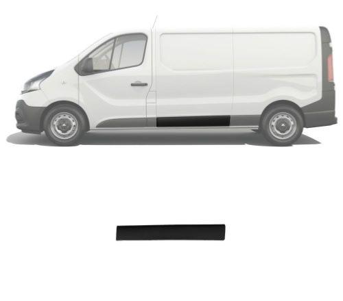 Moulure baguette centrale sur porte latérale gauche pour OPEL VIVARO II, 2014-2019, Noire, Neuve