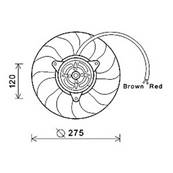 Ventilateur Radiateur moteur pour AUDI A6 II ph.2 2001-2004, OEM: 8E0959455N, Neuf
