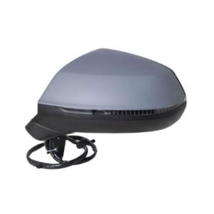 Rétroviseur gauche pour AUDI Q5 II phase 2 depuis 2021, électrique, chauffant, rabattable électriquement, asphérique, avec feu clignotant, BLIS, 12 PIN, Neuf à peindre