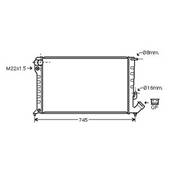 Radiateur de refroidissement moteur pour PEUGEOT 306 ph.2 1999-2001, OEM: 133041, Neuf