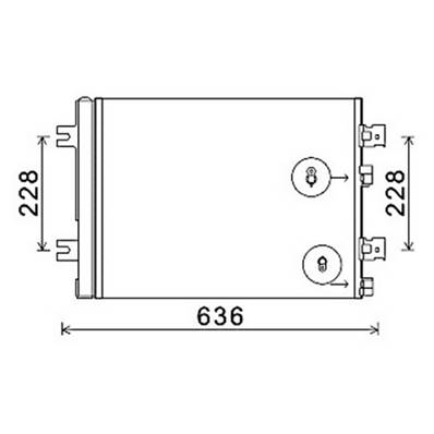 Condenseur de Climatisation pour DACIA LOGAN I ph.2 2008-2012, OEM: 8200741257, Neuf