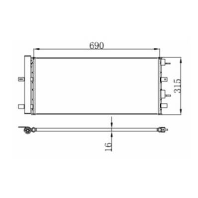 Condenseur de Climatisation pour FORD MONDEO III ph.2 2010-2014, OEM: 2192904, Neuf