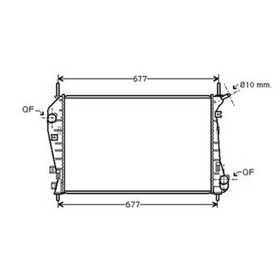 Radiateur de refroidissement moteur pour FORD MONDEO II ph.2 2003-2007, OEM: 1216262, Neuf