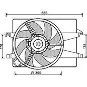 Ventilateur Radiateur moteur pour FORD FUSION ph.2 depuis 2005, OEM: 1358334, Neuf