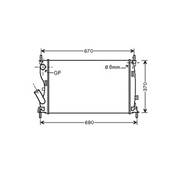 Radiateur de refroidissement moteur pour FORD FIESTA Mk5 ph.1 2002-2005, OEM: 1359244, Neuf