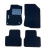 Kit 4 Tapis de sol Auto pour PEUGEOT 2008 I phase 1. 2013-2016, avec sigle 2008, moquette noire et clips, Neuf