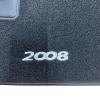 Kit 4 Tapis de sol Auto pour PEUGEOT 2008 I phase 1. 2013-2016, avec sigle 2008, moquette noire et clips, Neuf