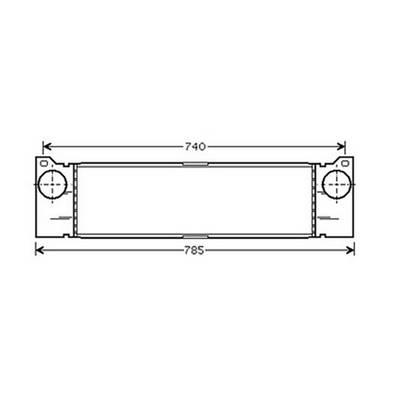 Intercooler pour MERCEDES VITO II ph.1 2003-2010 (W639), OEM: 6395010201, Neuf