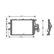 Condenseur de Climatisation pour OPEL CORSA C ph.1 2000-2003, OEM: 1850072, Neuf