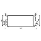 Intercooler pour OPEL INSIGNIA I ph.1 2009-2013, OEM: 13330387, Neuf
