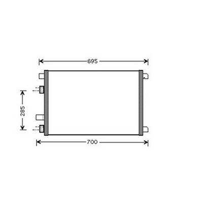 Condenseur de Climatisation pour RENAULT MÉGANE II ph.1 2002-2005, OEM: 8200115543, Neuf
