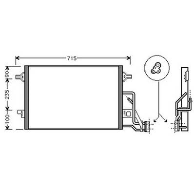 Condenseur de Climatisation pour VOLKSWAGEN PASSAT B5 ph.2 2000-2005, OEM: 3B0260401, Neuf