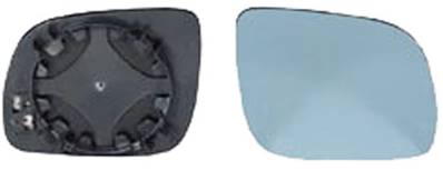 Miroir Glace rétroviseur droit pour AUDI A6 I 1994-1997, à clipser, asphérique, bleu, Mod. Petit