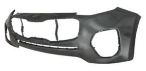 Pare chocs avant pour KIA SPORTAGE 2016-2018, Noir à apprêter, Avec trou radar, neuf