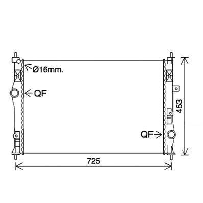 Radiateur de refroidissement moteur pour OPEL VIVARO II 2014-2019, OEM: 9678711180, Neuf