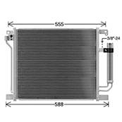 Condenseur de Climatisation pour NISSAN JUKE I ph.1 2010-2014, OEM: 92100BA61A, Neuf