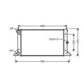 Radiateur de refroidissement moteur pour FORD GALAXY I ph.2 2000-2006, OEM: 1209604, Neuf