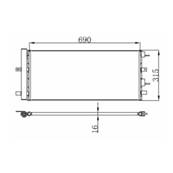 Condenseur de Climatisation pour FORD S-MAX I ph.2 2010-2015, OEM: 2192904, Neuf