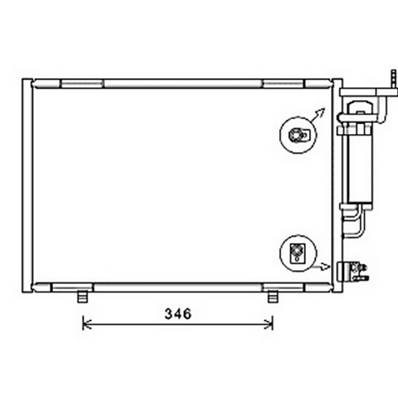 Condenseur de Climatisation pour FORD FIESTA Mk6 ph.1 2008-2012, OEM: 1756414, Neuf