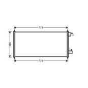 Condenseur de Climatisation pour FORD TOURNEO CONNECT I ph.1 2002-2006, OEM: 4488406, Neuf