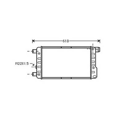 Radiateur de refroidissement moteur pour FIAT CINQUECENTO 1992-1998, OEM: 46472288, Neuf