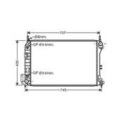 Radiateur de refroidissement moteur pour OPEL VECTRA C 2002-2005, OEM: 51770411, Neuf