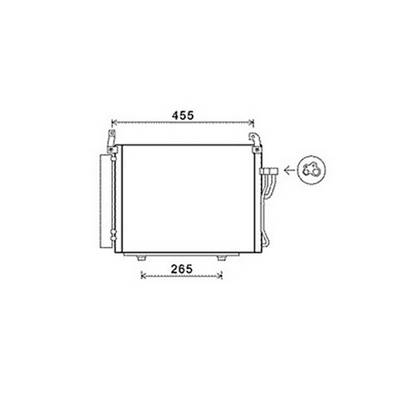 Condenseur de Climatisation pour HYUNDAI i10 I ph.1 2007-2009, OEM: 976060X000, Neuf
