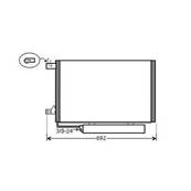Condenseur de Climatisation pour MERCEDES CLASSE B ph.1 2005-2008 (T245), OEM: A1695001154, Neuf