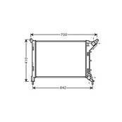 Radiateur de refroidissement moteur pour MINI ONE/COOPER R50/R53 2004-2006, OEM: 1475552, Neuf