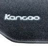 Kit 2 Tapis de sol Auto pour RENAULT KANGOO VP/FOURGON II depuis 2008, avec sigle KANGOO, moquette noire et clips, Neuf