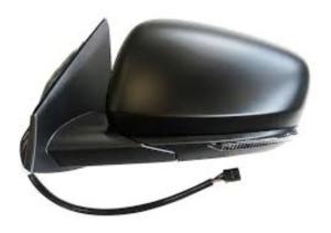 Rétroviseur gauche èlectrique pour RENAULT KADJAR depuis 2018, dègivrant, rabbattable electriquement, aspherique, avec feu, 9 pin, Neuf à peindre