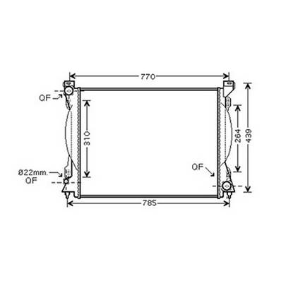 Radiateur de refroidissement moteur pour AUDI A6 III ph.2 2008-2011, OEM: 4F0121251L, Neuf