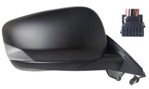 Rétroviseur droit pour RENAULT KANGO III phase 1 depuis 2021, électrique, noir, chauffant, avec feu, avec sonde, avec BLIS, asphérique, 10 broches, Neuf