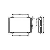 Condenseur de Climatisation pour PEUGEOT PARTNER I ph.2 2002-2008, OEM: 6455CN, Neuf