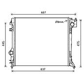 Radiateur de refroidissement moteur pour NISSAN QASHQAI II ph.1 2014-2017, OEM: 214104EA0A, Neuf