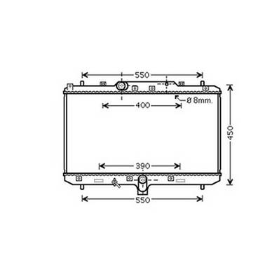 Radiateur de refroidissement moteur pour FIAT SEDICI depuis 2007, OEM: 71746849, Neuf