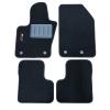 Kit 4 Tapis de sol Auto pour FIAT 500X 2015-2018, avec sigle 500X, moquette noire, avec CLIPS, Neuf