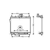 Radiateur de refroidissement moteur pour HYUNDAI GETZ ph.1 2002-2005, OEM: 253101C150, Neuf