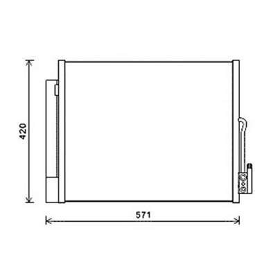 Condenseur de Climatisation pour OPEL MERIVA B ph.1 2010-2013, OEM: 13331005, Neuf
