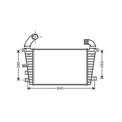 Intercooler pour OPEL ASTRA H 2004-2007, OEM: 13231458, Neuf