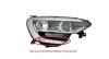 Phare avant droit pour RENAULT MEGANE IV 2016-2020, H7+H7, avec feu diurne FULL LED, fond noir, Neuf