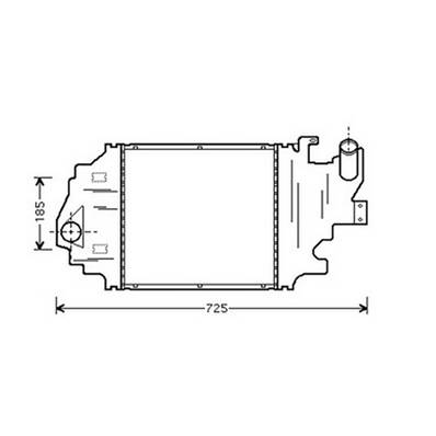 Intercooler pour RENAULT CLIO II ph.2 2001-2005, OEM: 8200252209, Neuf