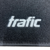 Kit de 2 tapis de sol Auto pour RENAULT TRAFIC III, depuis 2014 >, avec sigle TRAFIC, moquette noire et clips, Neuf