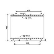 Radiateur de refroidissement moteur pour SUZUKI SWIFT I 2005-2006, OEM: 1770062J50, Neuf