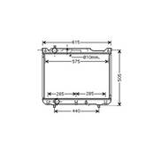Radiateur de refroidissement moteur pour SUZUKI Grand Vitara 1999-2005, OEM: 1770068DC0, Neuf