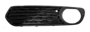 Grille latérale avant gauche pour BMW SERIE 1 F20 de 2011 à 2015, avec trou antibrouillard, noire