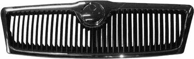 Grille radiateur centrale pour SKODA OCTAVIA II ph. 1 2004-2009, Complet, Neuve