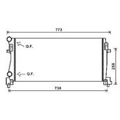 Radiateur de refroidissement moteur pour AUDI A3 3/5 Portes 2012-2016, OEM: 5Q0121251EB, Neuf