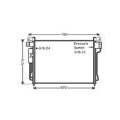 Condenseur de Climatisation pour NISSAN NAVARA/PATHFINDER 2005-2010, OEM: 92100EB410, Neuf