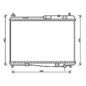 Radiateur de refroidissement moteur pour FORD FIESTA Mk6 ph.2 2013-2016, OEM: 1548603, Neuf